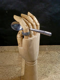 Ring met grafische cirkel van vintage lepeltje